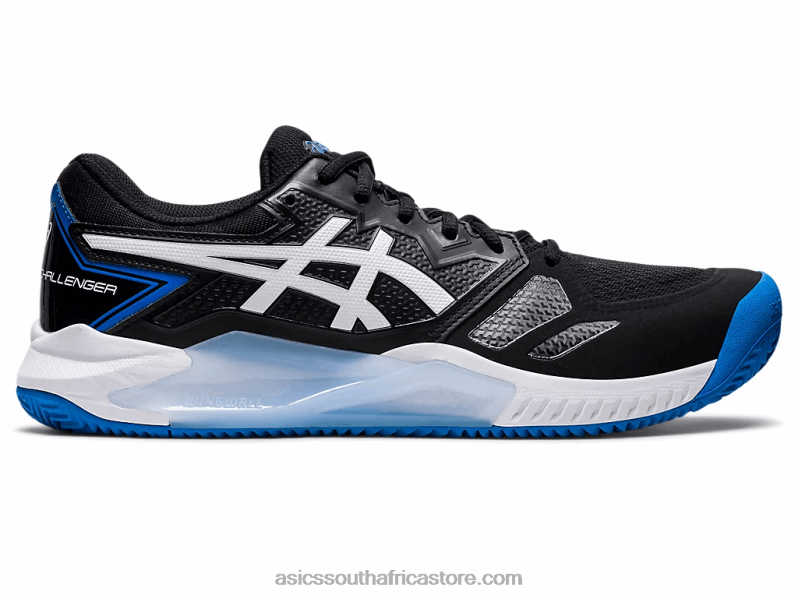 Men Asics Gel-Challenger 13 Clay LH4X01129 Black/Electric Blue