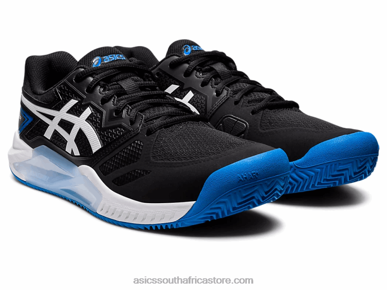 Men Asics Gel-Challenger 13 Clay LH4X01129 Black/Electric Blue