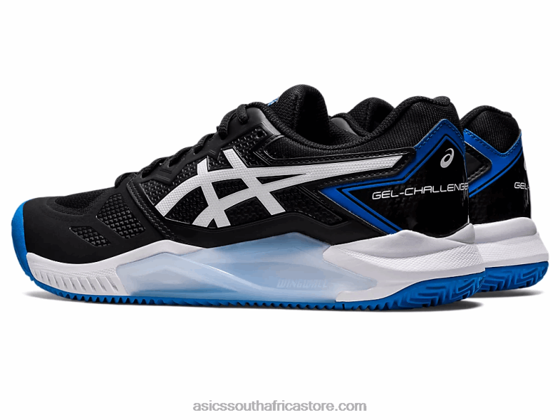 Men Asics Gel-Challenger 13 Clay LH4X01129 Black/Electric Blue