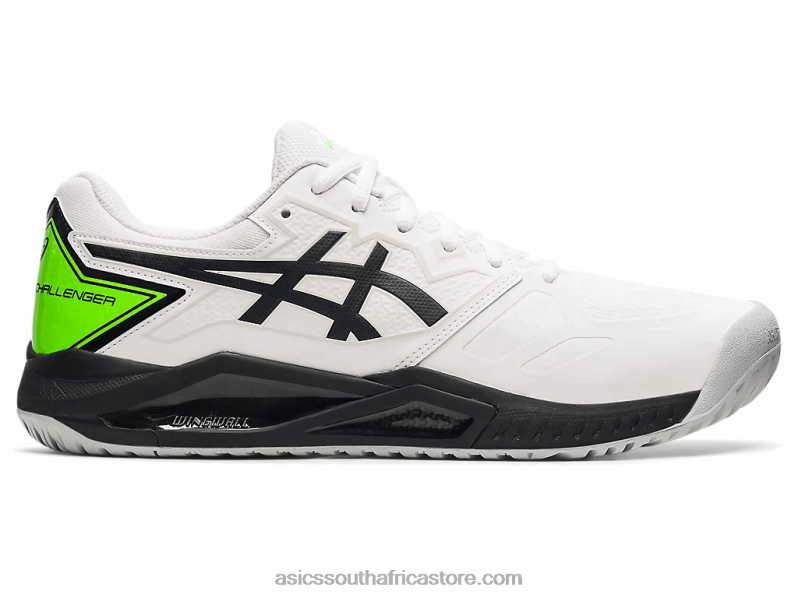 Men Asics Gel-Challenger 13 LH4X01161 White/Green Gecko