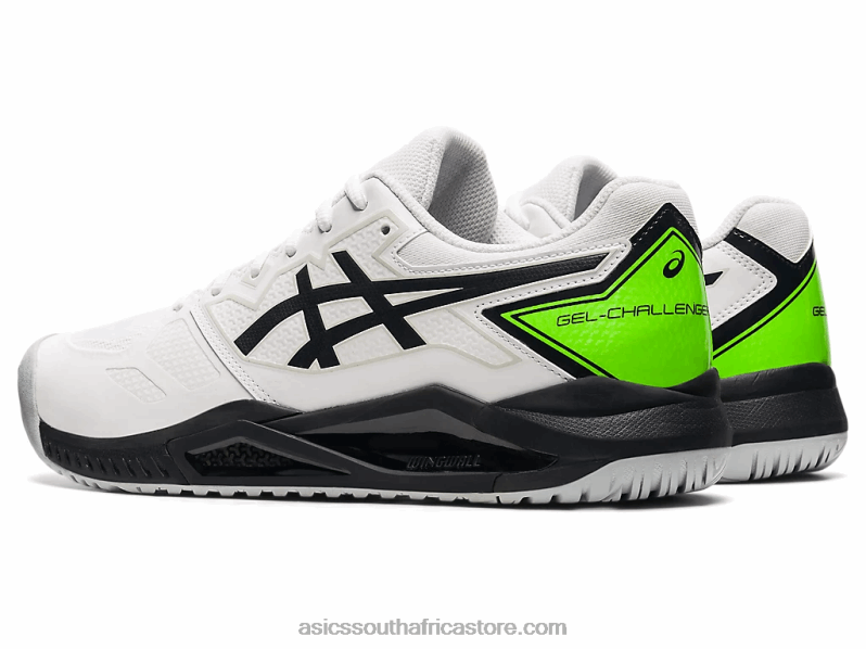 Men Asics Gel-Challenger 13 LH4X01161 White/Green Gecko