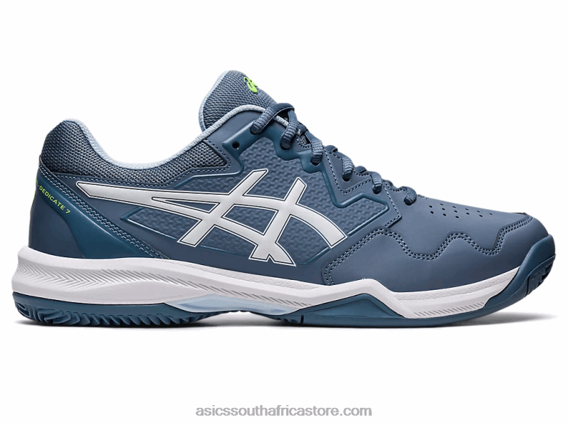 Men Asics Gel-Dedicate 7 Clay LH4X0483 Steel Blue/White