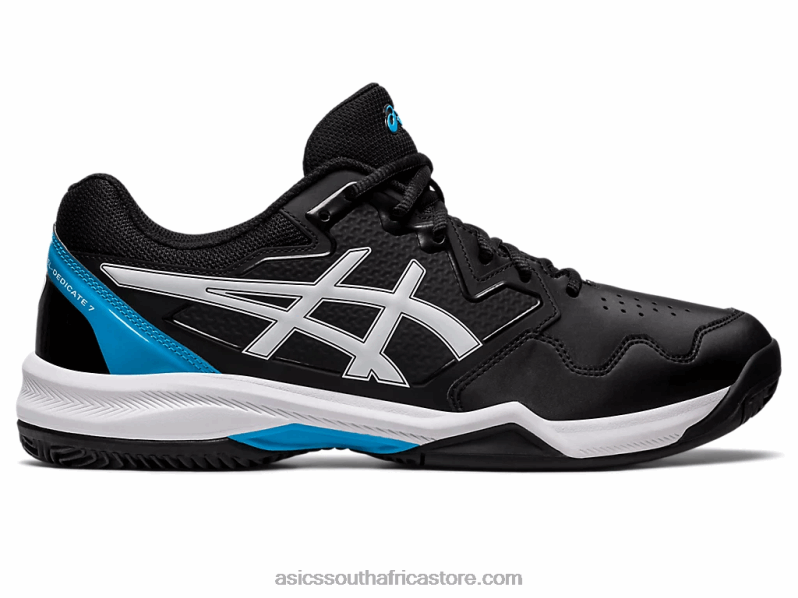 Men Asics Gel-Dedicate 7 Clay LH4X0494 Black/Island Blue