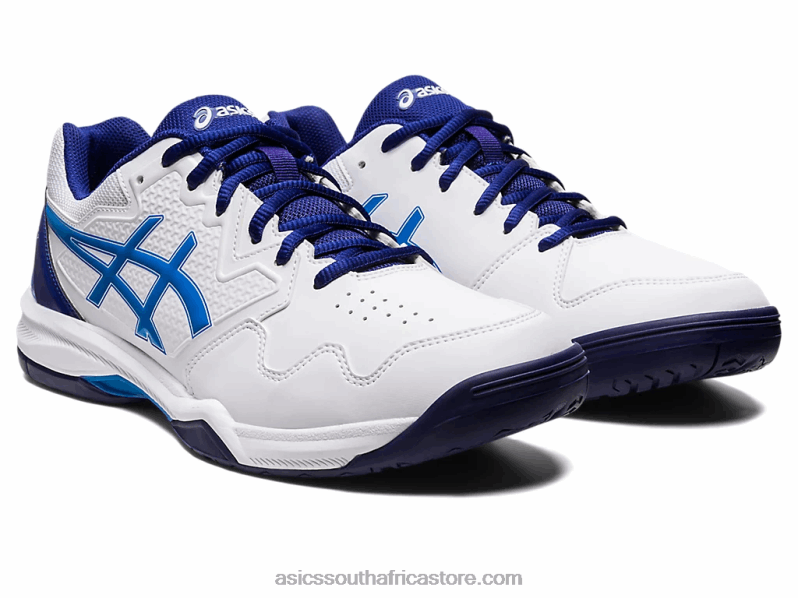 Men Asics Gel-Dedicate 7 LH4X01148 White/Electric Blue