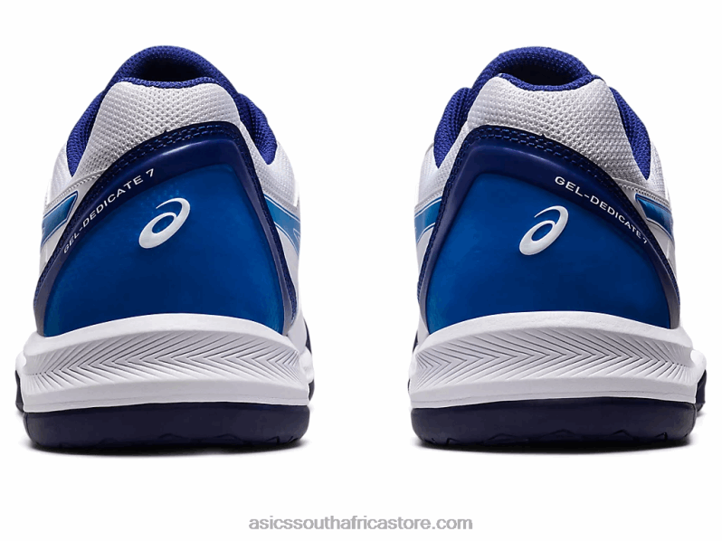 Men Asics Gel-Dedicate 7 LH4X01148 White/Electric Blue