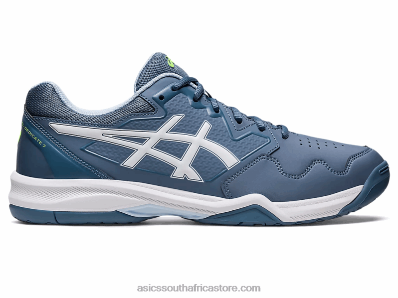 Men Asics Gel-Dedicate 7 LH4X0412 Steel Blue/White