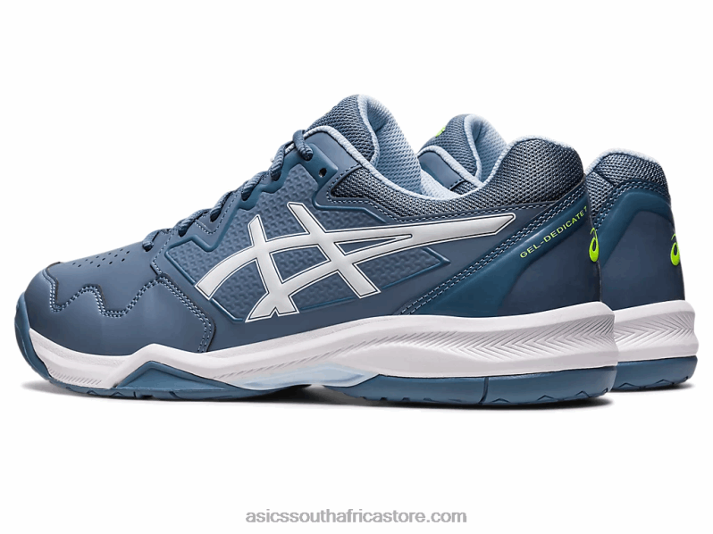 Men Asics Gel-Dedicate 7 LH4X0412 Steel Blue/White