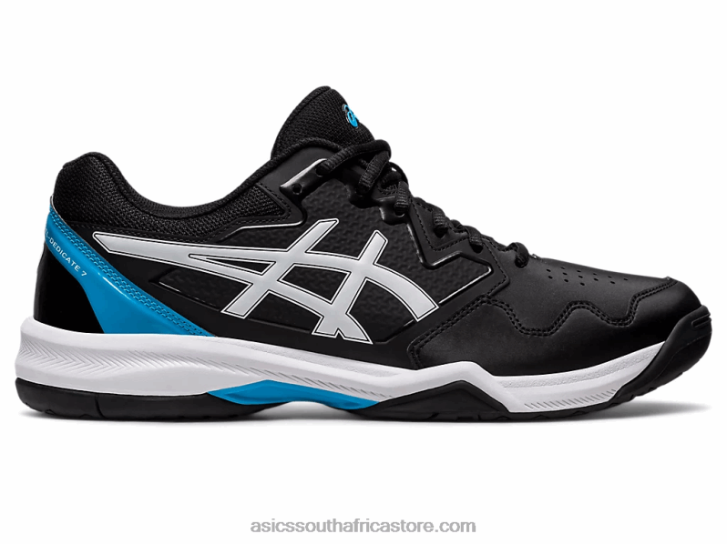 Men Asics Gel-Dedicate 7 LH4X0433 Black/Island Blue