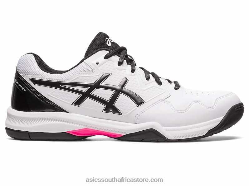 Men Asics Gel-Dedicate 7 LH4X0517 White/Hot Pink