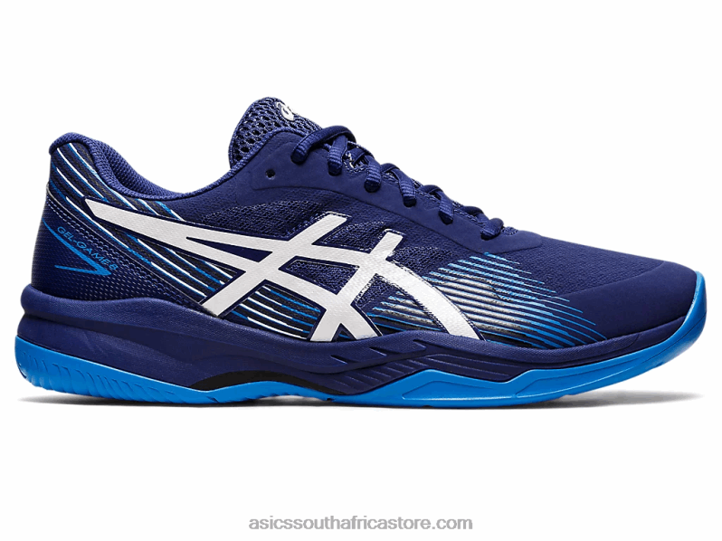 Men Asics Gel-Game 8 LH4X01149 Dive Blue/White