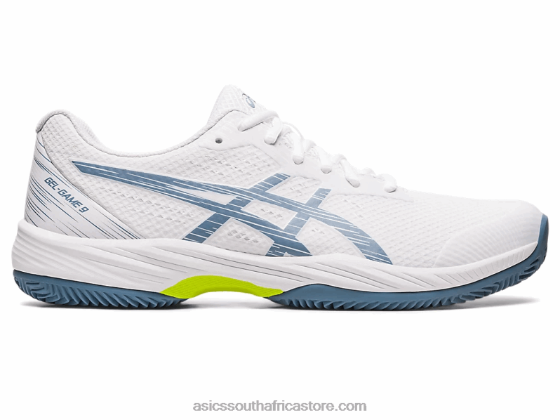 Men Asics Gel-Game 9 Clay/Oc LH4X0439 White/Steel Blue