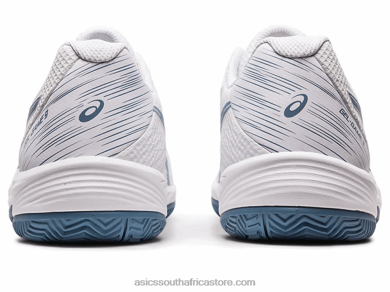 Men Asics Gel-Game 9 Clay/Oc LH4X0439 White/Steel Blue