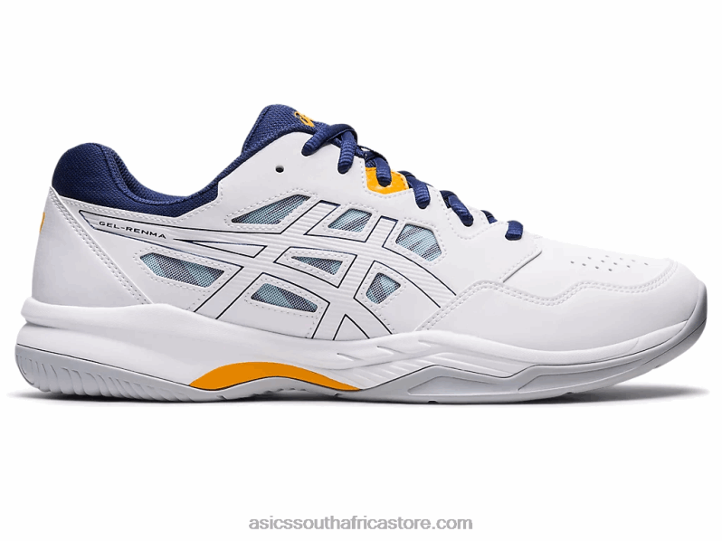 Men Asics Gel-Renma LH4X01143 White/Deep Ocean