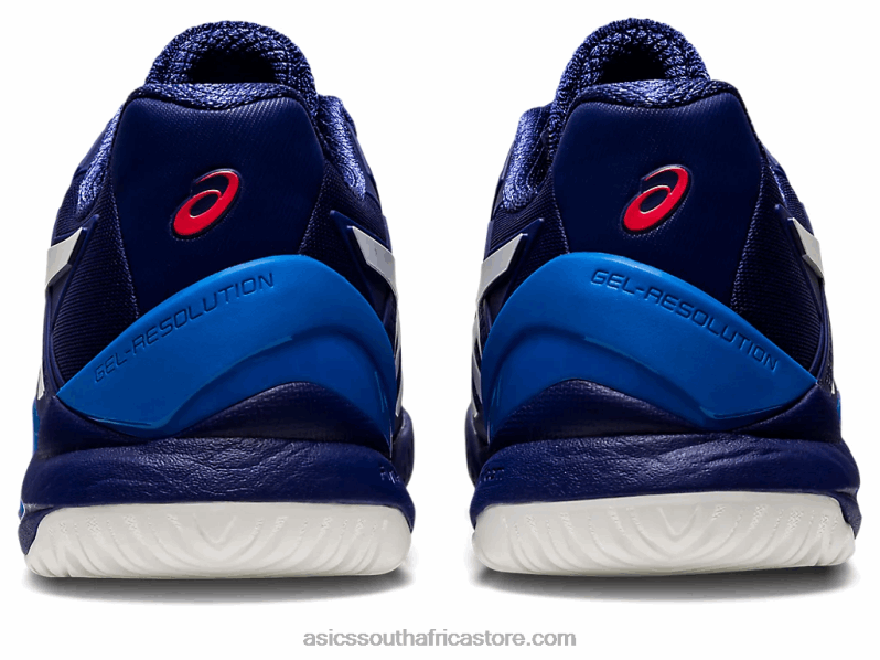 Men Asics Gel-Resolution 8 LH4X01165 Dive Blue/White