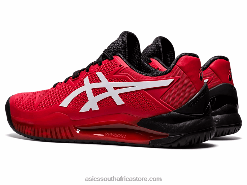 Men Asics Gel-Resolution 8 LH4X01747 Electric Red/White