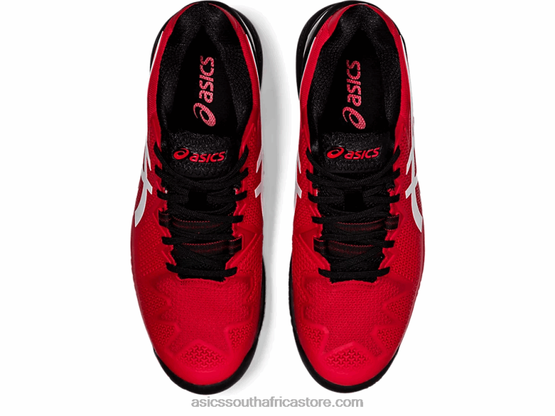 Men Asics Gel-Resolution 8 LH4X01747 Electric Red/White