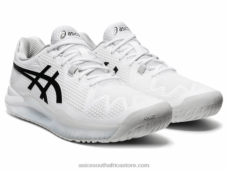 Men Asics Gel-Resolution 8 LH4X01842 White/Black
