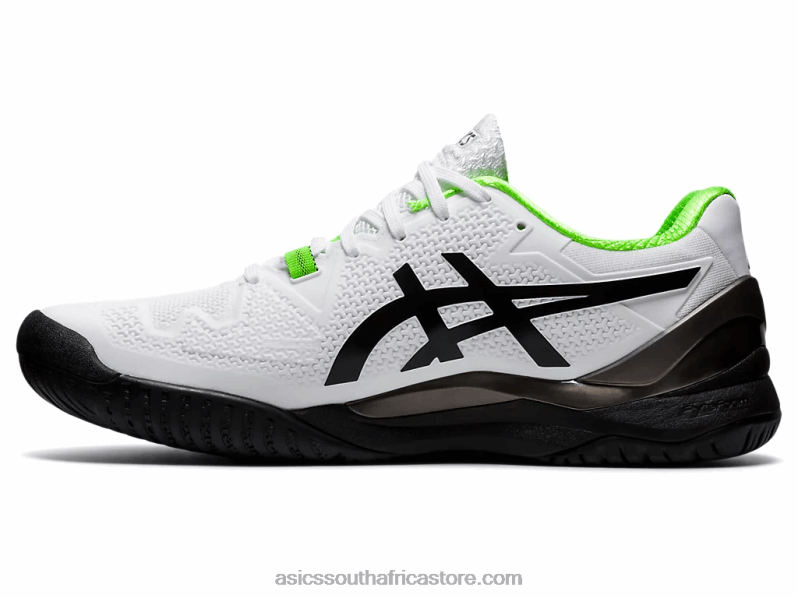 Men Asics Gel-Resolution 8 LH4X01852 White/Green Gecko