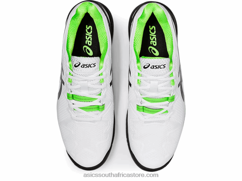 Men Asics Gel-Resolution 8 LH4X01852 White/Green Gecko