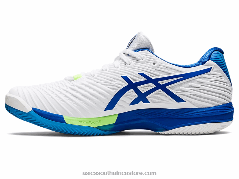 Men Asics Solution Speed FF 2 Clay LH4X0923 White/Tuna Blue