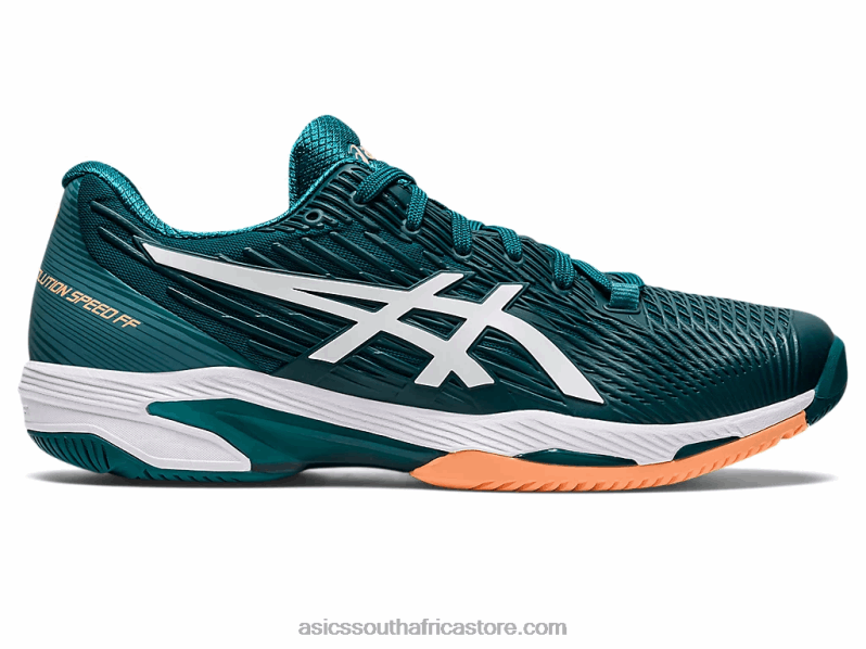 Men Asics Solution Speed FF 2 LH4X01164 Velvet Pine/White
