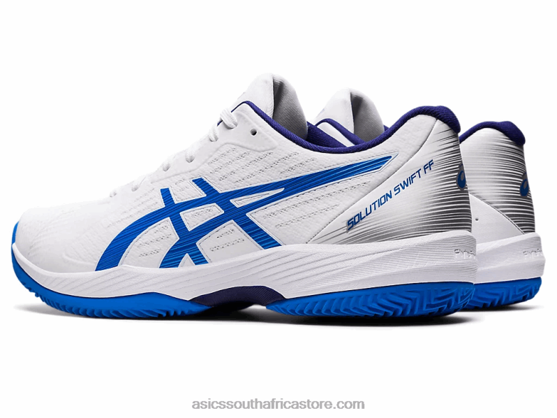 Men Asics Solution Swift FF Clay LH4X01107 White/Electric Blue