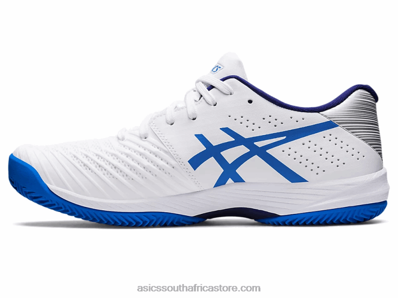 Men Asics Solution Swift FF Clay LH4X01107 White/Electric Blue