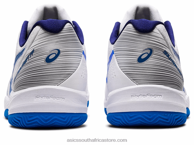 Men Asics Solution Swift FF Clay LH4X01107 White/Electric Blue