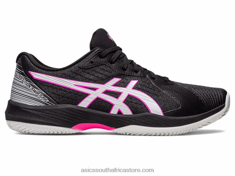 Men Asics Solution Swift FF Clay LH4X0537 Black/Hot Pink