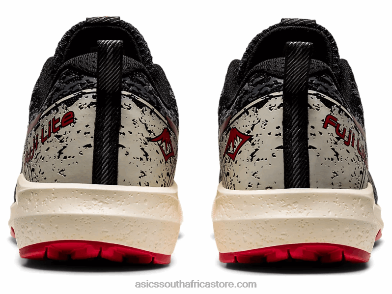 Men Asics Fuji Lite 2 LH4X01661 Black/Electric Red