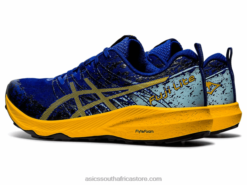 Men Asics Fuji Lite 2 LH4X01866 Monaco Blue/Sunflower