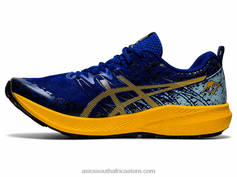 Men Asics Fuji Lite 2 LH4X01866 Monaco Blue/Sunflower