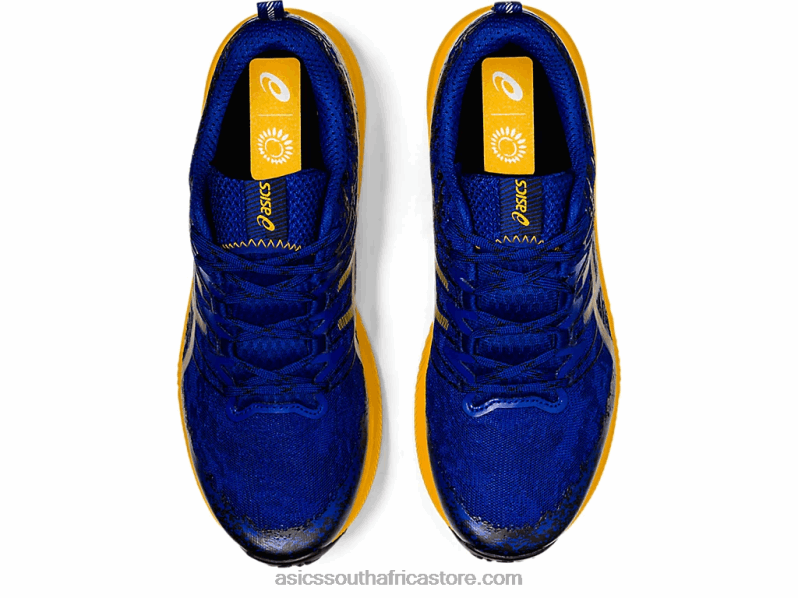 Men Asics Fuji Lite 2 LH4X01866 Monaco Blue/Sunflower