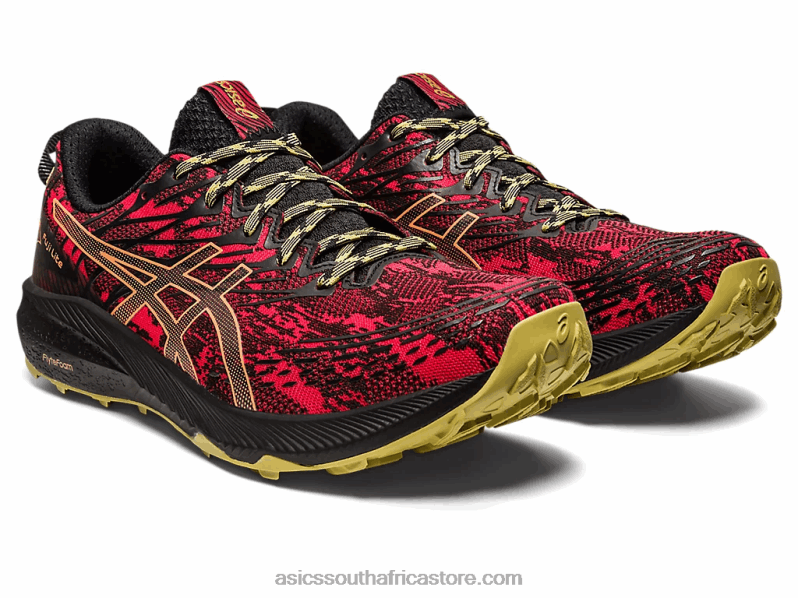 Men Asics Fuji Lite 3 LH4X0620 Electric Red/Black