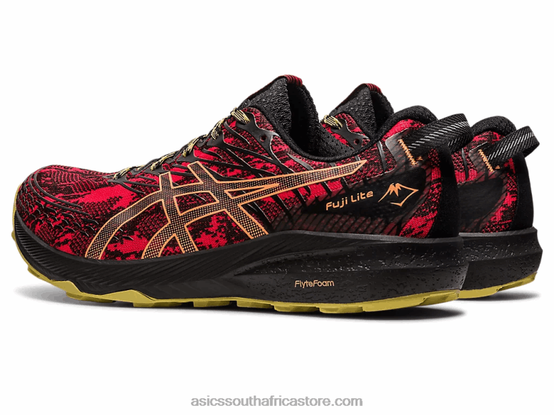 Men Asics Fuji Lite 3 LH4X0620 Electric Red/Black
