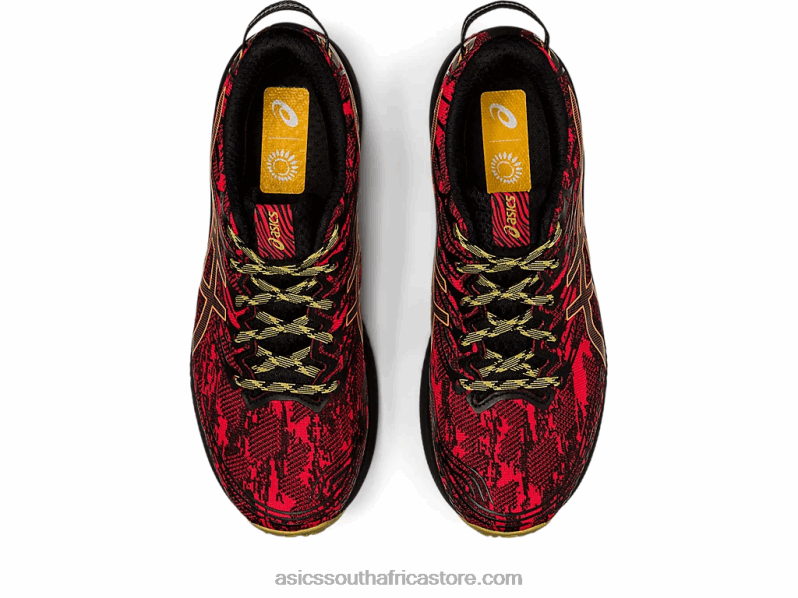 Men Asics Fuji Lite 3 LH4X0620 Electric Red/Black