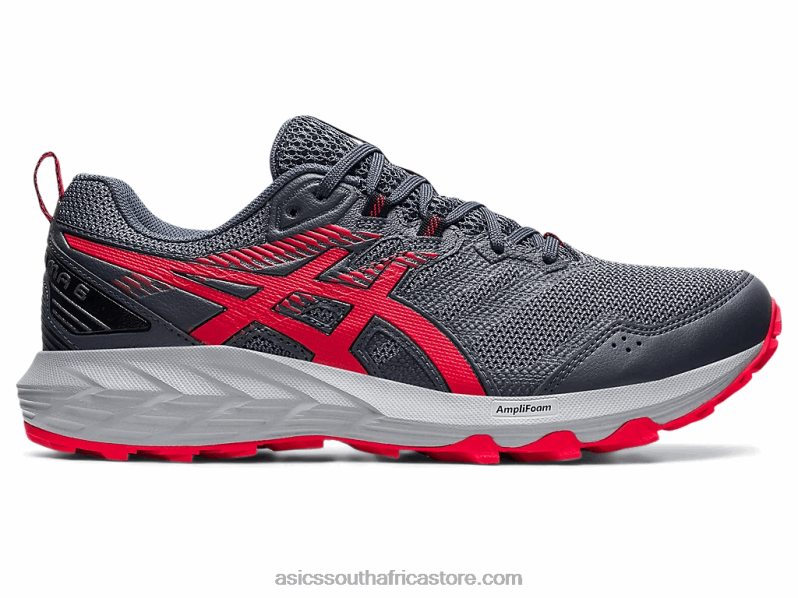 Men Asics Gel-Sonoma 6 LH4X01777 Carrier Grey/Electric Red