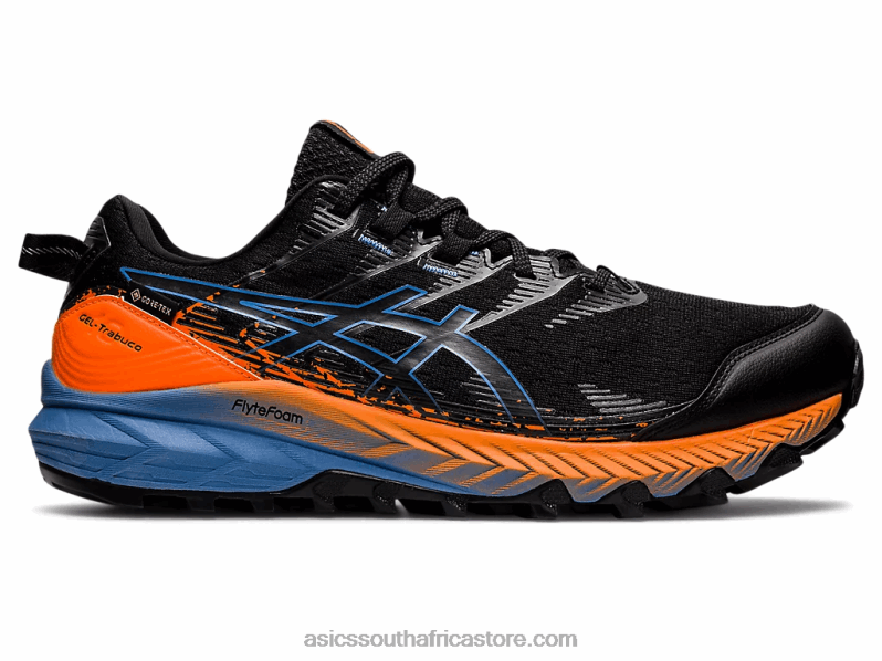 Men Asics Gel-Trabuco 10 Gtx LH4X01152 Black/Blue Harmony