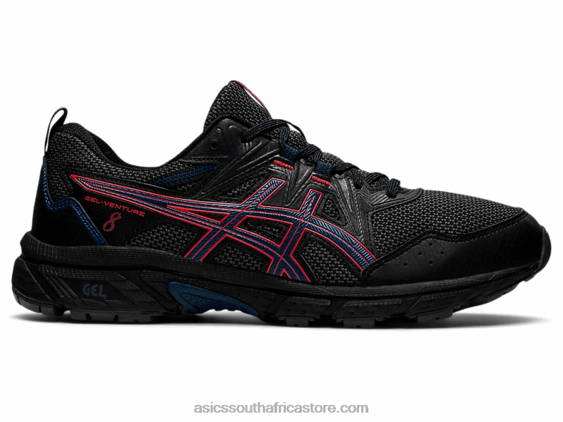 Men Asics Gel-Venture 8 LH4X01488 Black/Fiery Red