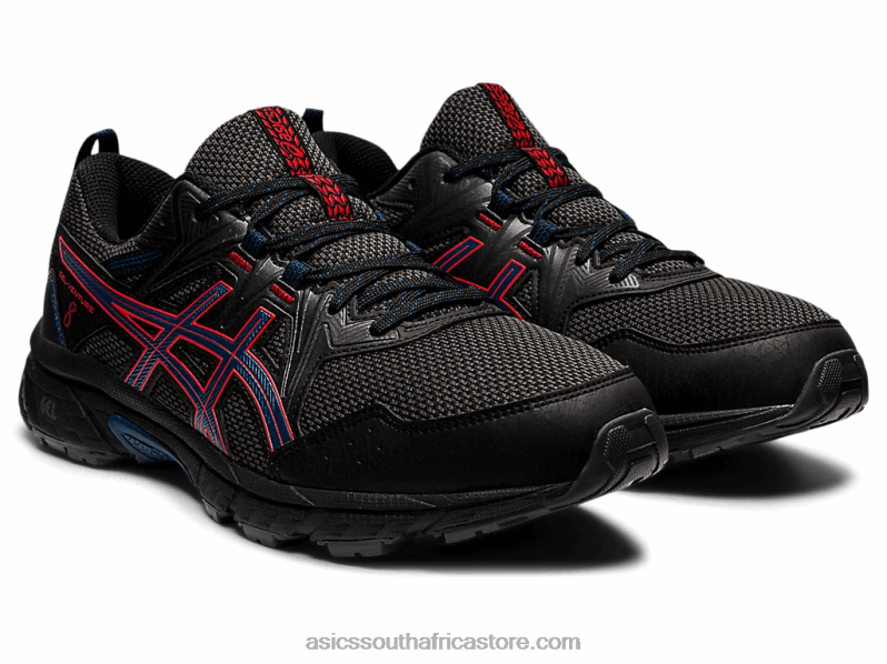Men Asics Gel-Venture 8 LH4X01488 Black/Fiery Red