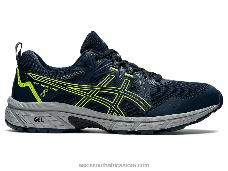 Men Asics Gel-Venture 8 LH4X01496 French Blue/Hazard Green