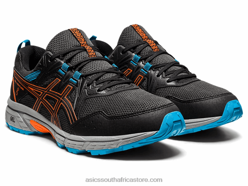 Men Asics Gel-Venture 8 LH4X01898 Black/Marigold Orange