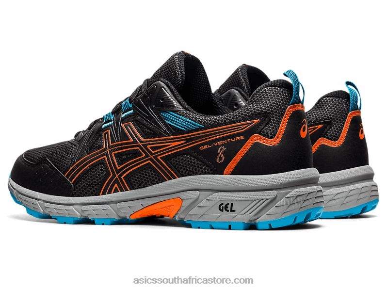 Men Asics Gel-Venture 8 LH4X01898 Black/Marigold Orange