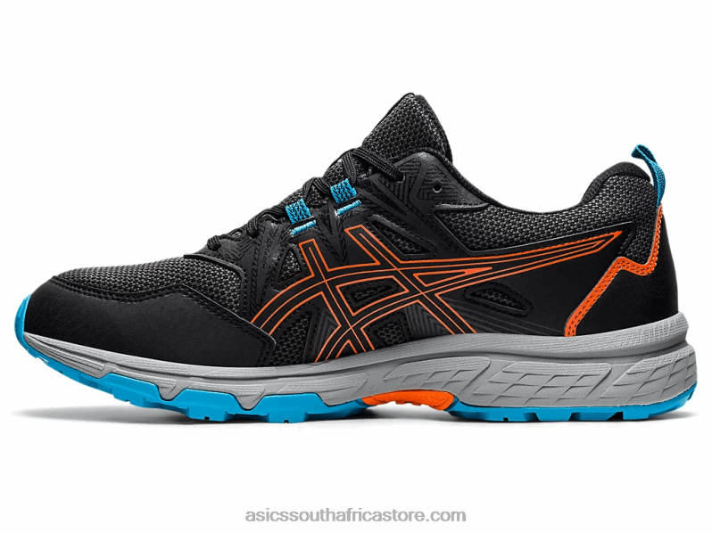 Men Asics Gel-Venture 8 LH4X01898 Black/Marigold Orange