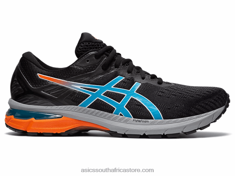 Men Asics Gt-2000 9 Trail LH4X01958 Black/Digital Aqua