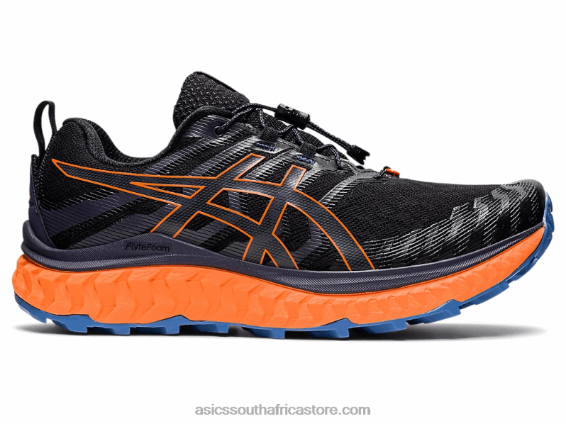Men Asics Trabuco Max LH4X01485 Black/Shocking Orange