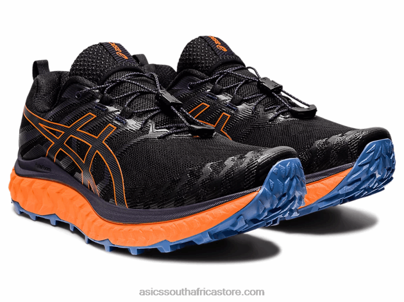 Men Asics Trabuco Max LH4X01485 Black/Shocking Orange