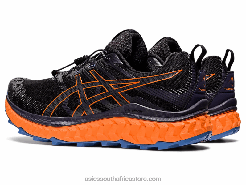 Men Asics Trabuco Max LH4X01485 Black/Shocking Orange