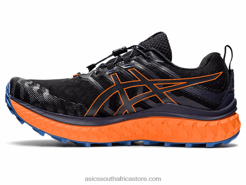 Men Asics Trabuco Max LH4X01485 Black/Shocking Orange