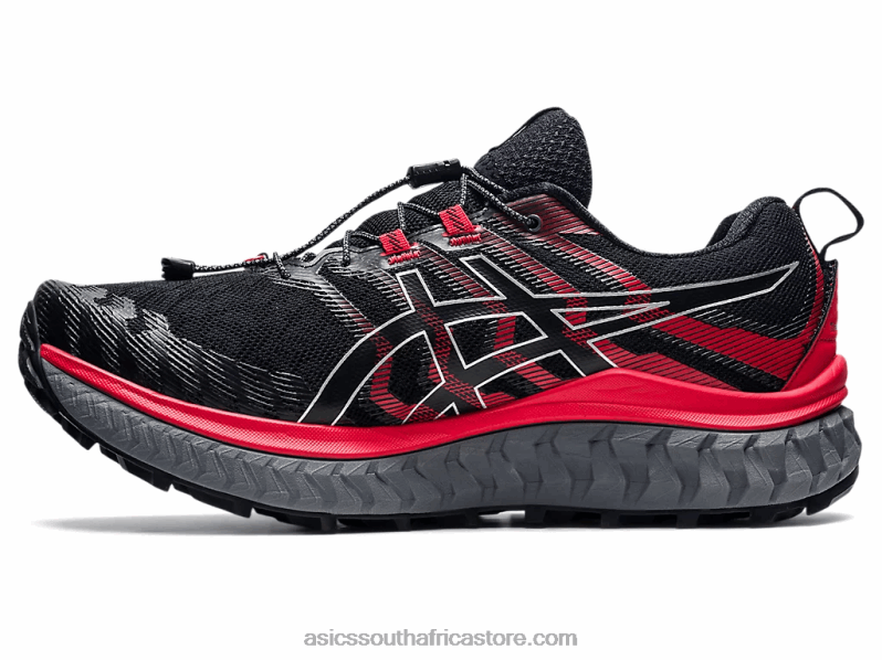Men Asics Trabuco Max LH4X01862 Black/Electric Red